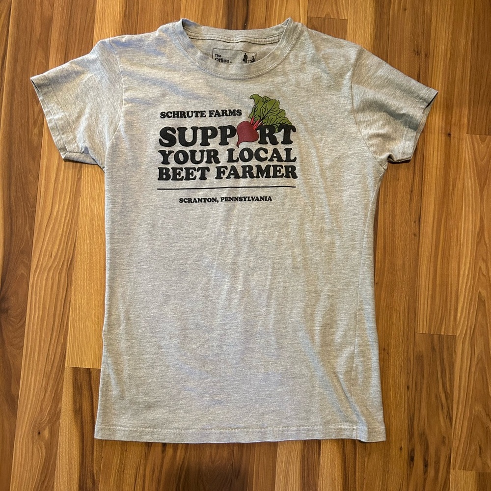 Gray Schrute Farms Short Sleeve Tee